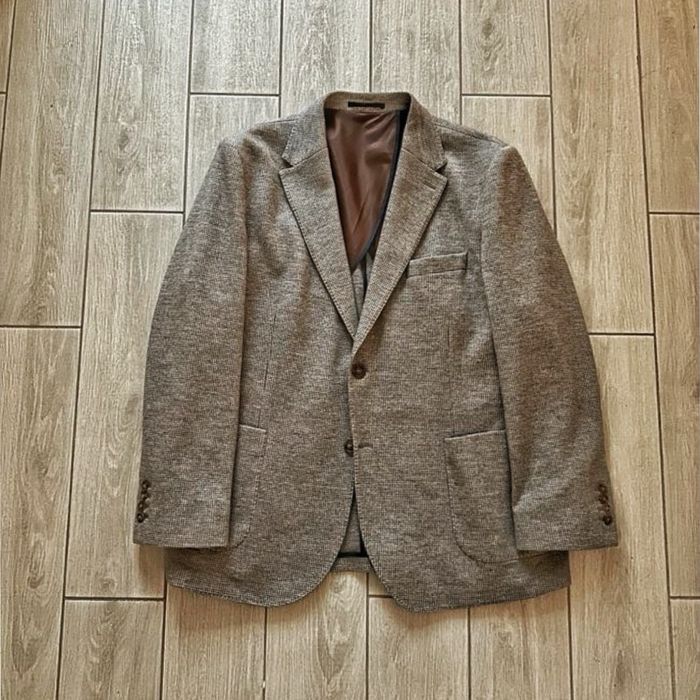 Чоловічий піджак блейзер вовна коричневий бежевий Next XL 52/54