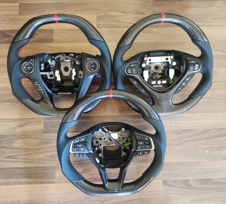 Руль в Карбоне Mini, BMW, Infinity,  Camaro, Porsche, Audi, Honda,