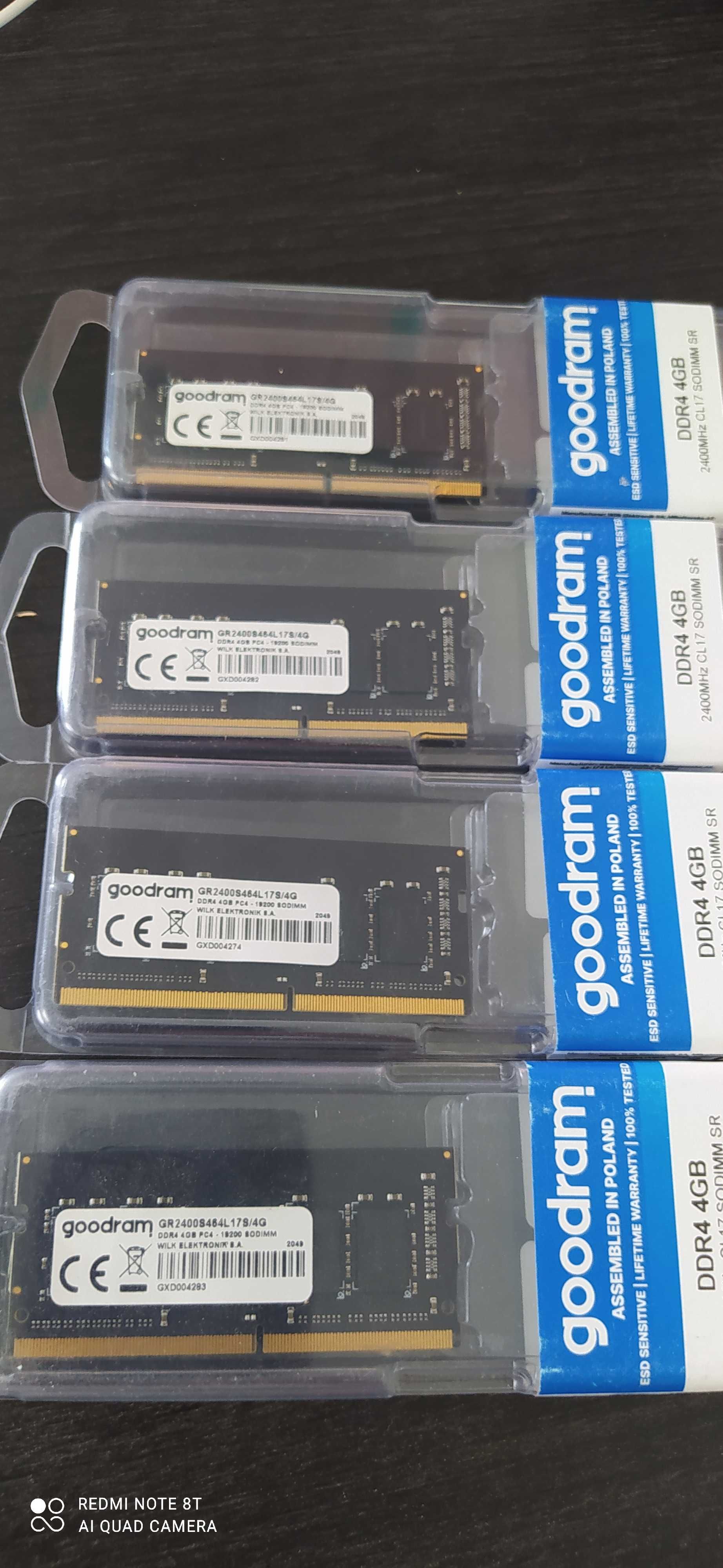 Модуль пам'яті для ноутбука SoDIMM DDR4 4GB 2400 MHz Goodram (нові)