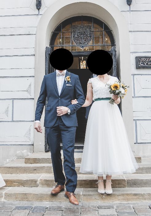 Suknia ślubna styl rustykalny - stan idealny!