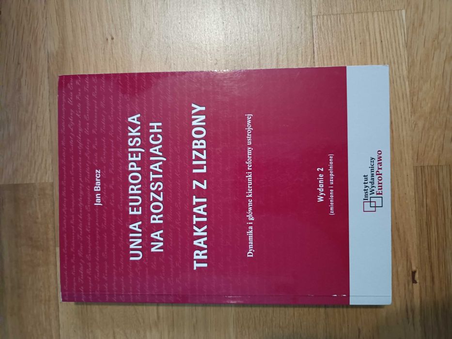 Książka Unia Europejska na rozstajach J. Barcz