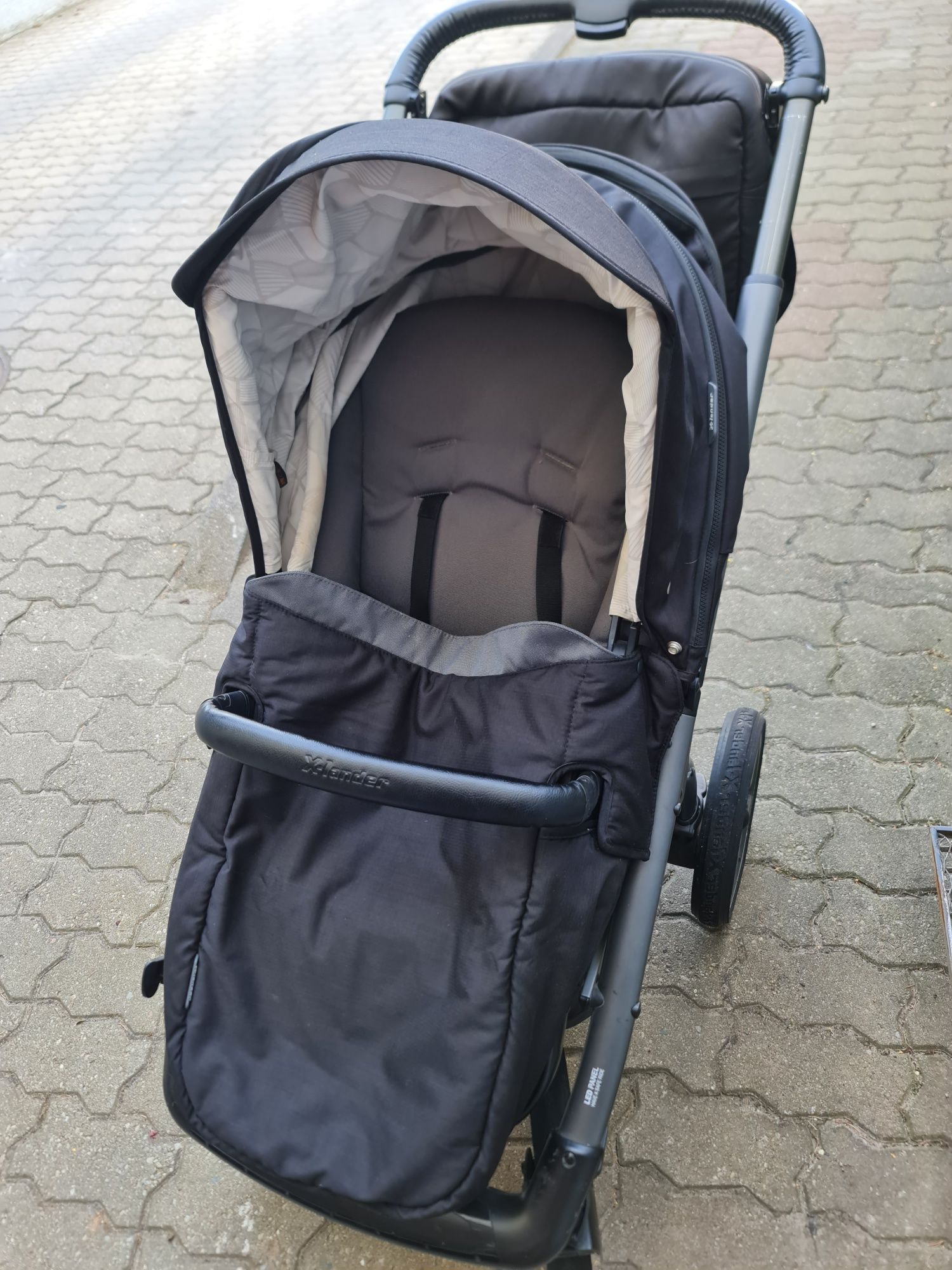 Wózek x-lander x-move z gondolą x-pram 2w1 wkładki i dodatki