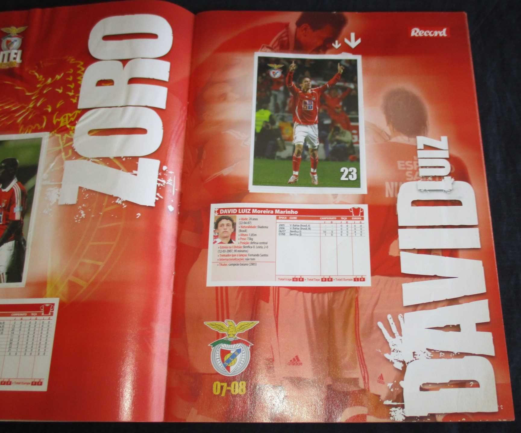 Álbum do Plantel 07 a 08 Benfica Completa