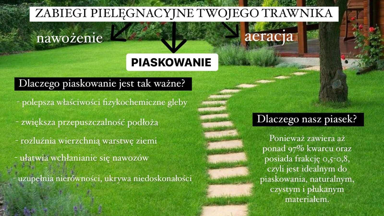 Piasek kwarcowy piaskowanie trawnika 25kg !40 x25kg-WYSYŁKA W CENIE!