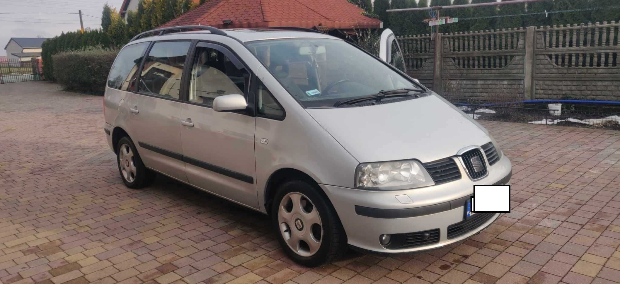 SEAT ALHAMBRA*2003r*7-osobowy*1.9-115koniTDI*222TYSkm*ŚWIATNYstan*zadb