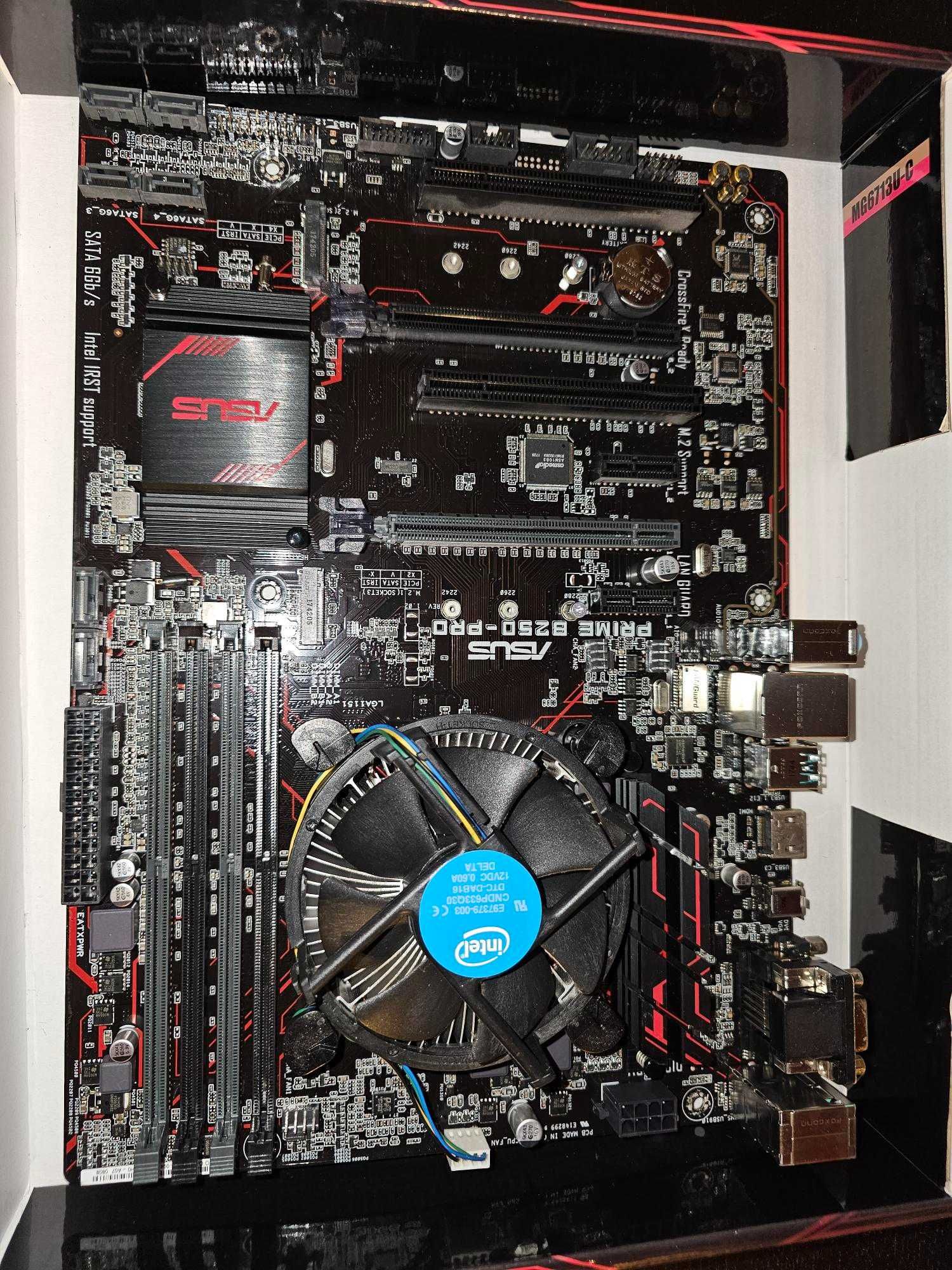 Motherboard ASUS PRIME B250-PRO + Intel Core i5-7500 3.4 GHZ