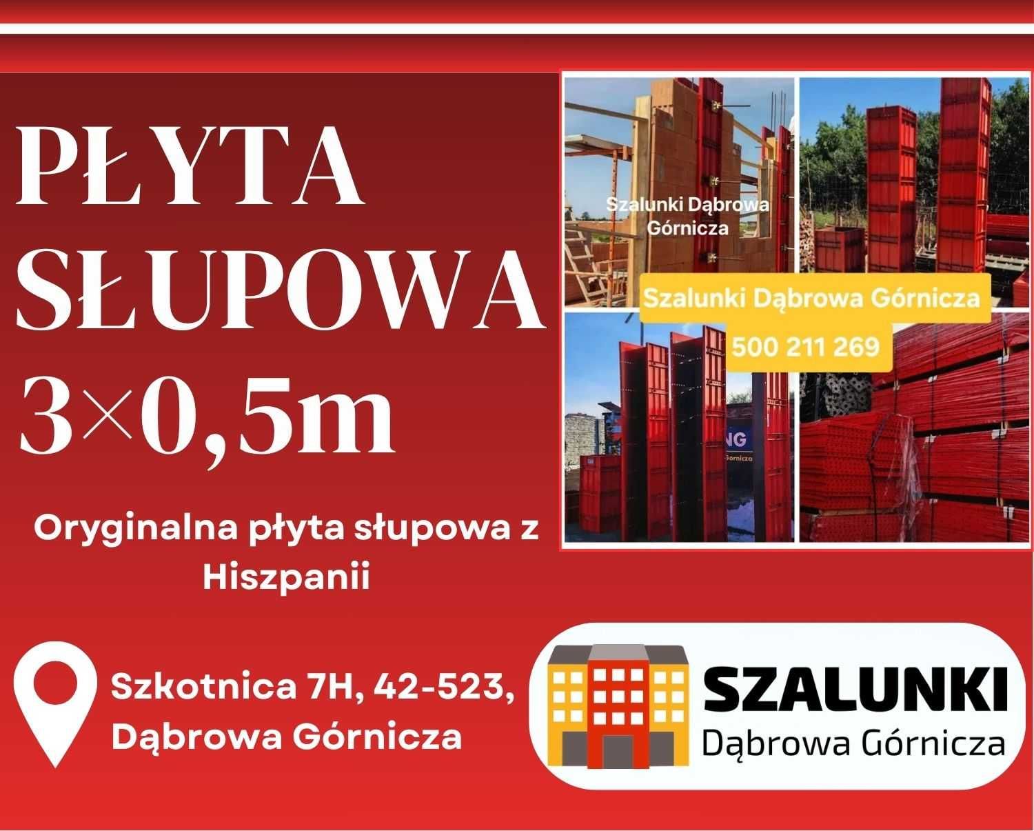 Szalunki słupowe hiszpanskie słupy filary Blaty szalunkowe doki podpor