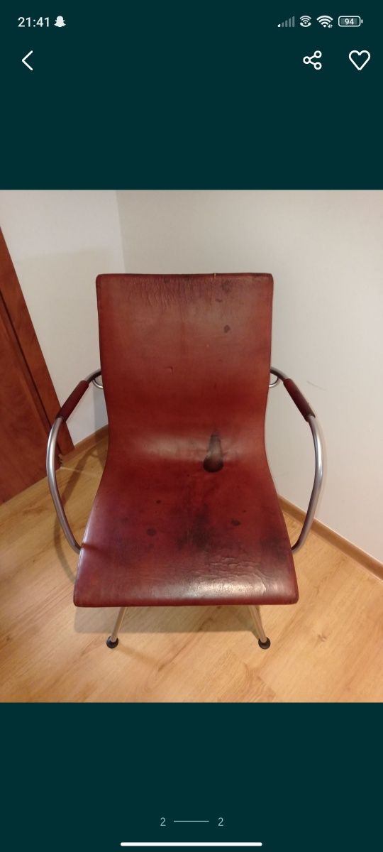 Skórzane krzesła