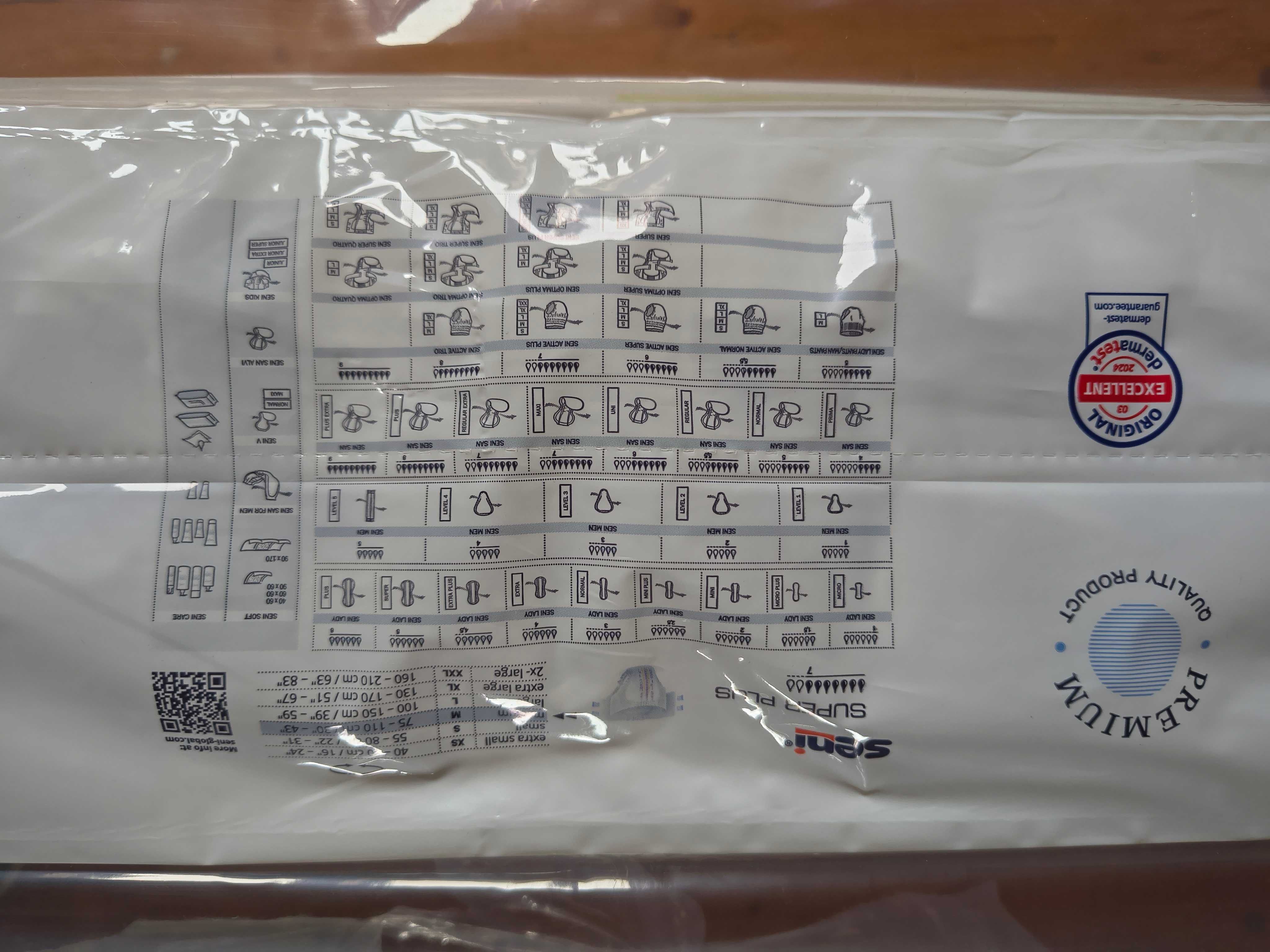 Pieluchomajtki dla dorosłych Seni Super Plus M, 30 sztuk w opak