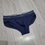 Slipki Calvin Klein granatowe