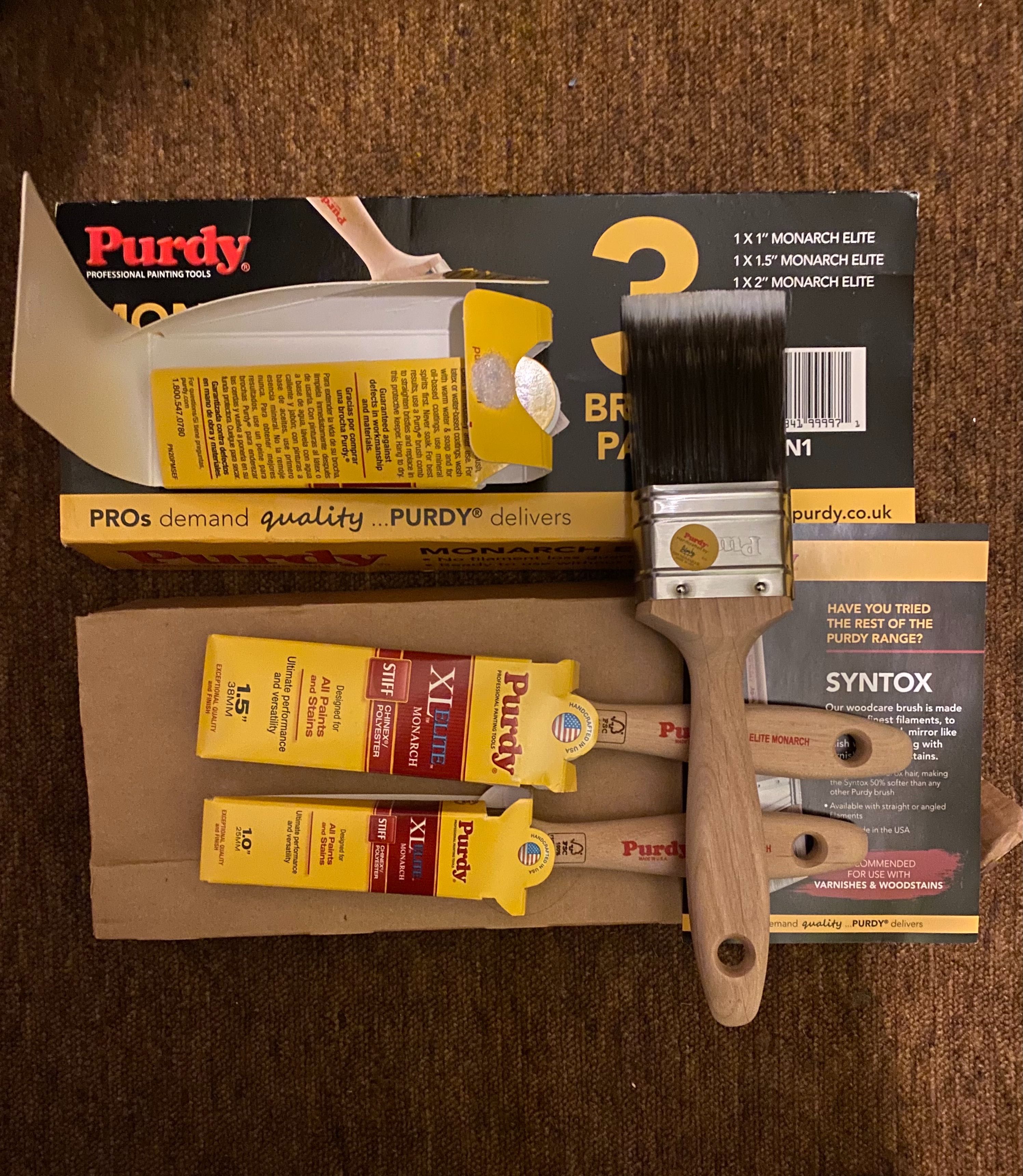 Кисти для малярных работ Purdy 1500,Hamilton 1300