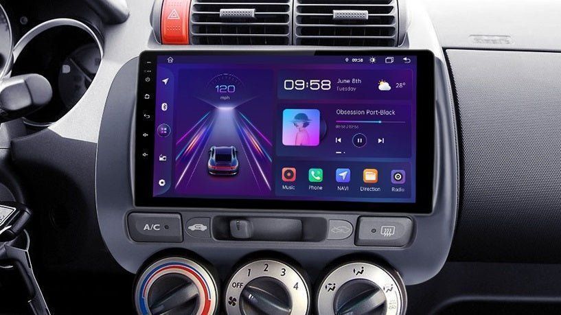 Radio nawigacja Honda Fit Jazz City 2002 - 2007 Android Carplay 6GB