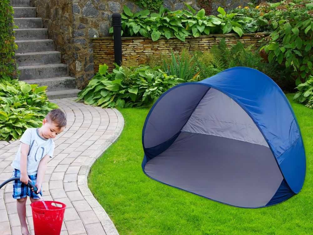 Namiot plażowy parawan samorozkładający duży na plażę do ogrodu