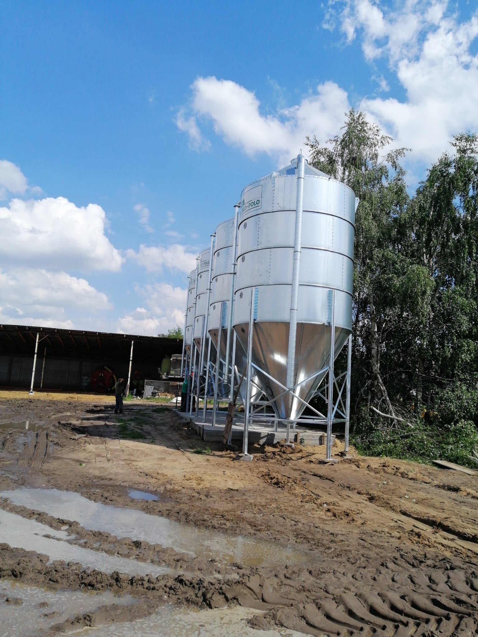 Silos 8 ton 12t 15t 20t 30t dowóz HDS paszowo zbożowy zbiornik NOWY