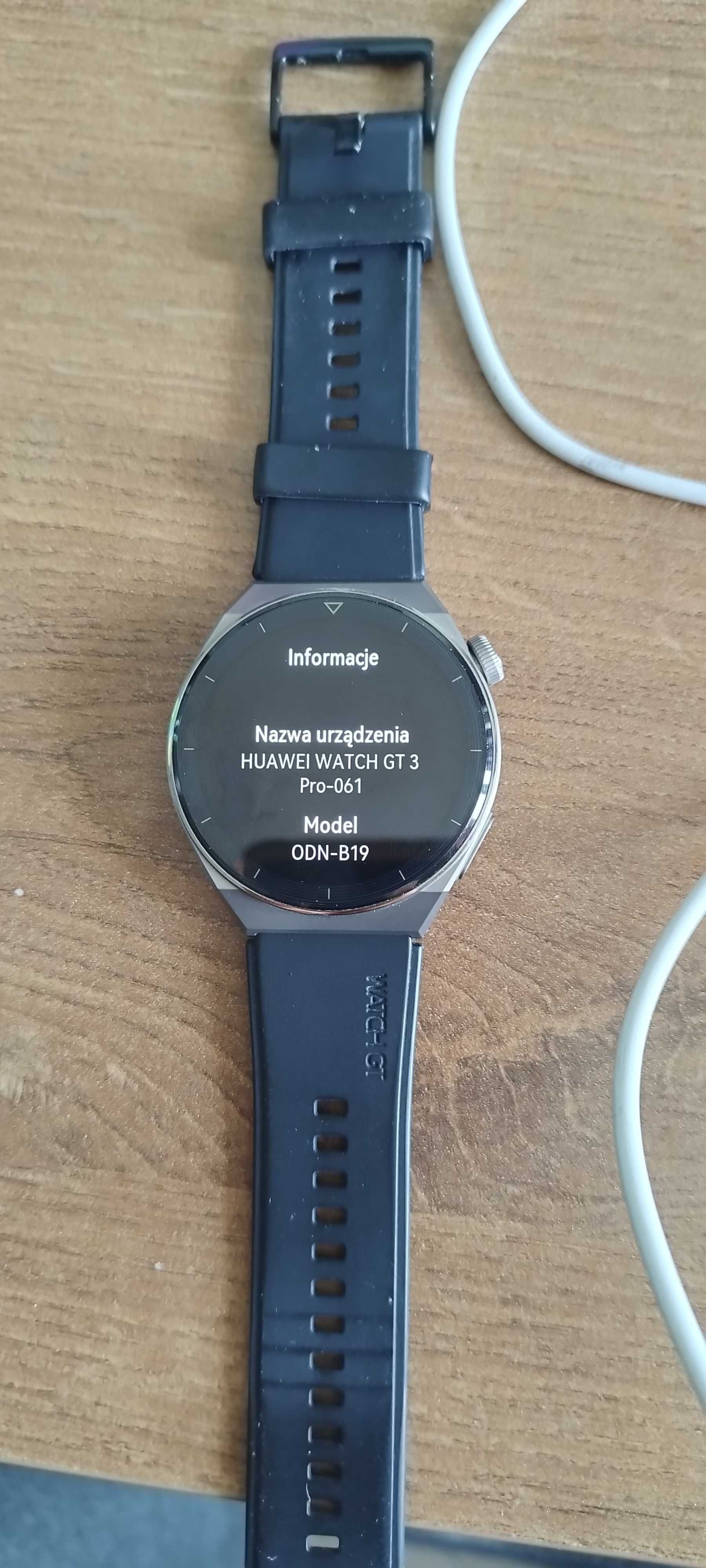 Smartwatch Huawei Watch GT 3 Pro Sport - 46mm (czarny) - jak nowy