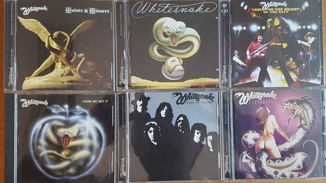 Whitesnake lote 6 CDs hard rock heavy metal / ex Deep Purple