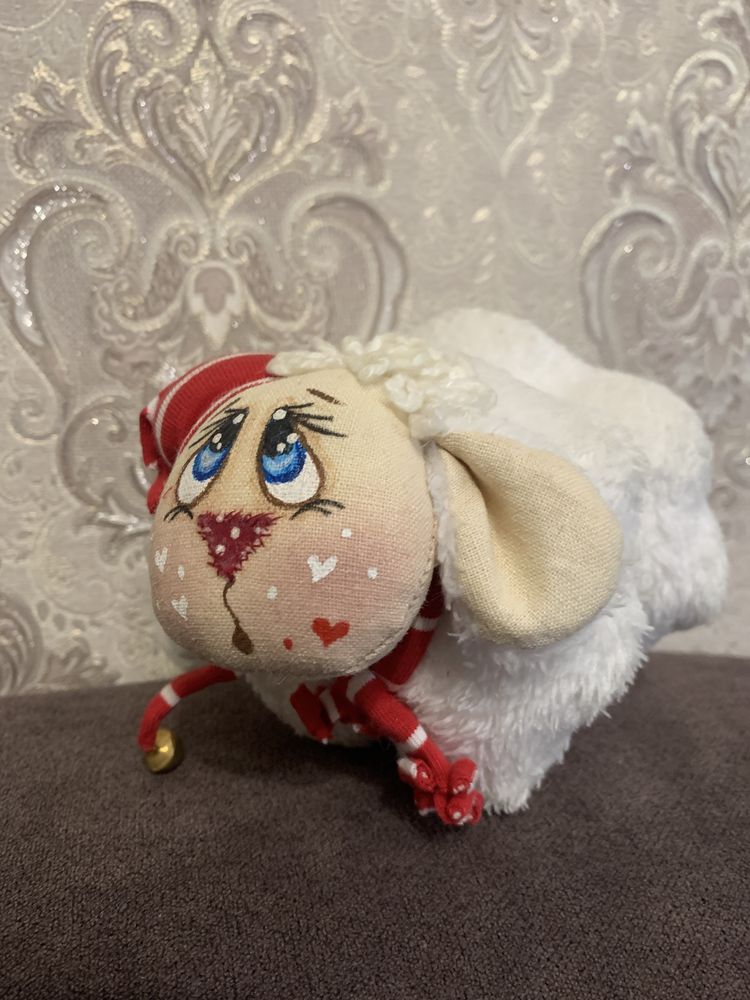 Мягкая игрушка,овечка,барашек,м‘яка іграшка,плюшева