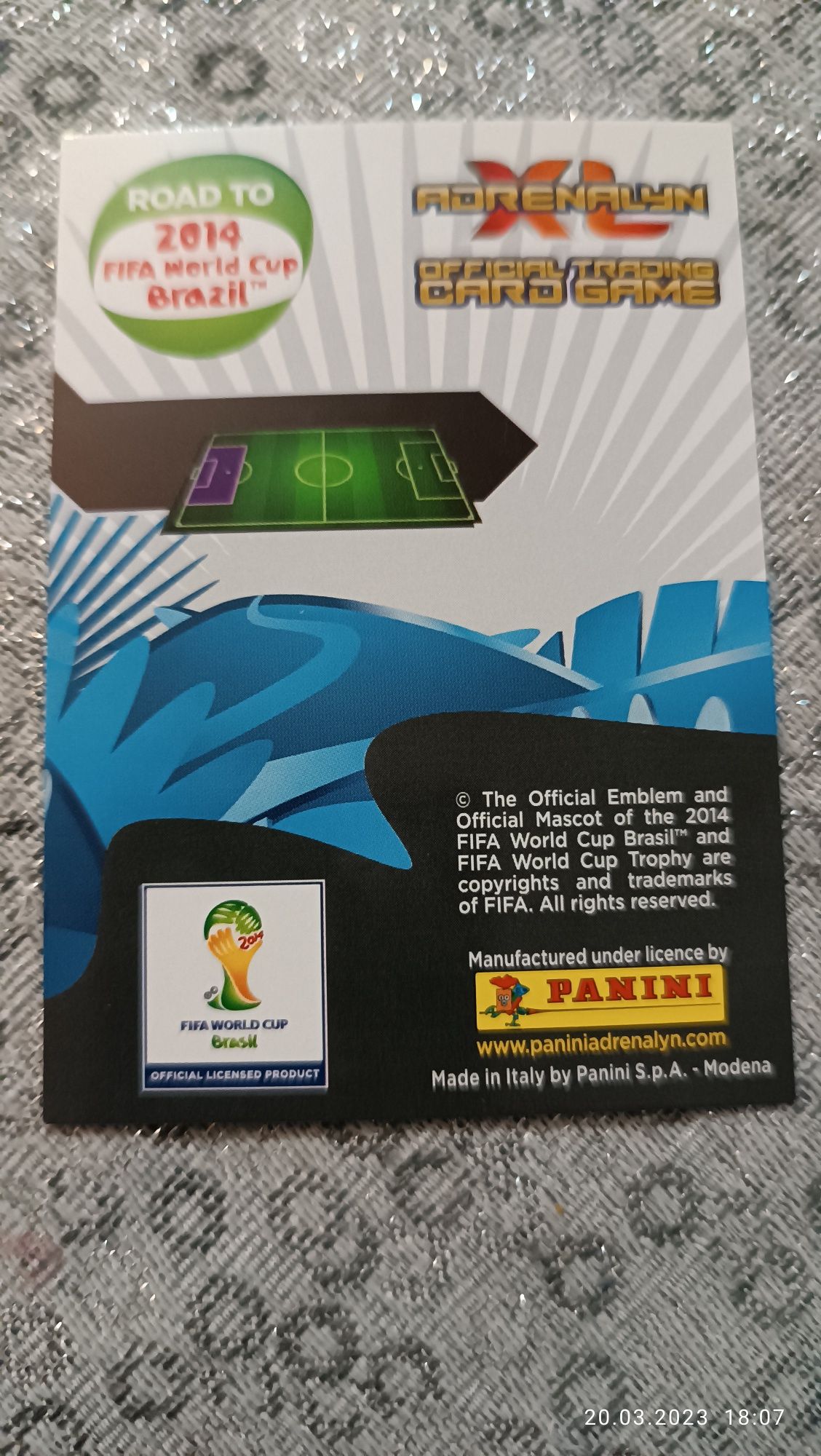 Karta limited edition road to world cup Brasil 2014 Neuer Niemcy