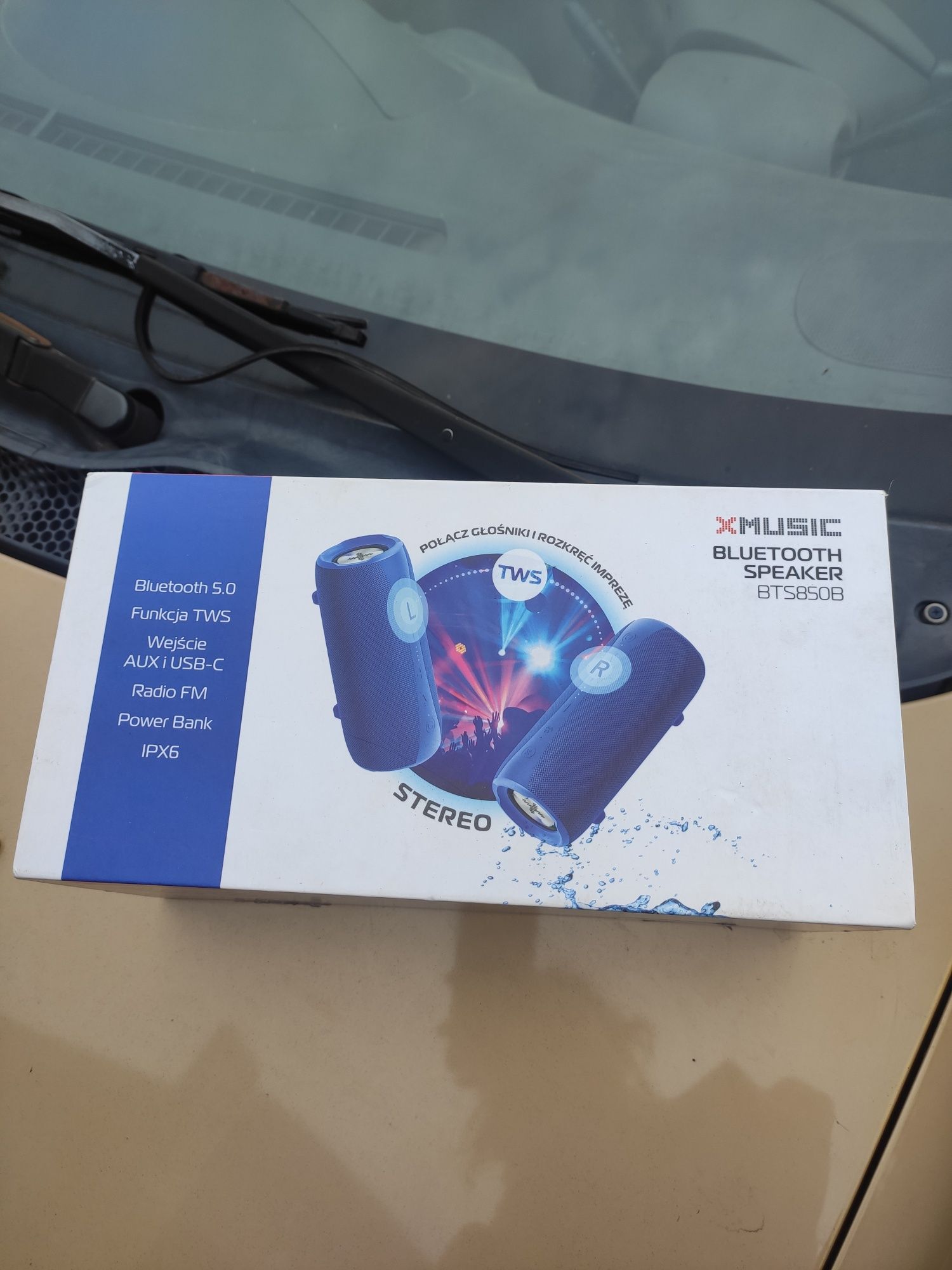 Głośnik mobilny XMUSIC BTS850B Radio FM Niebieski