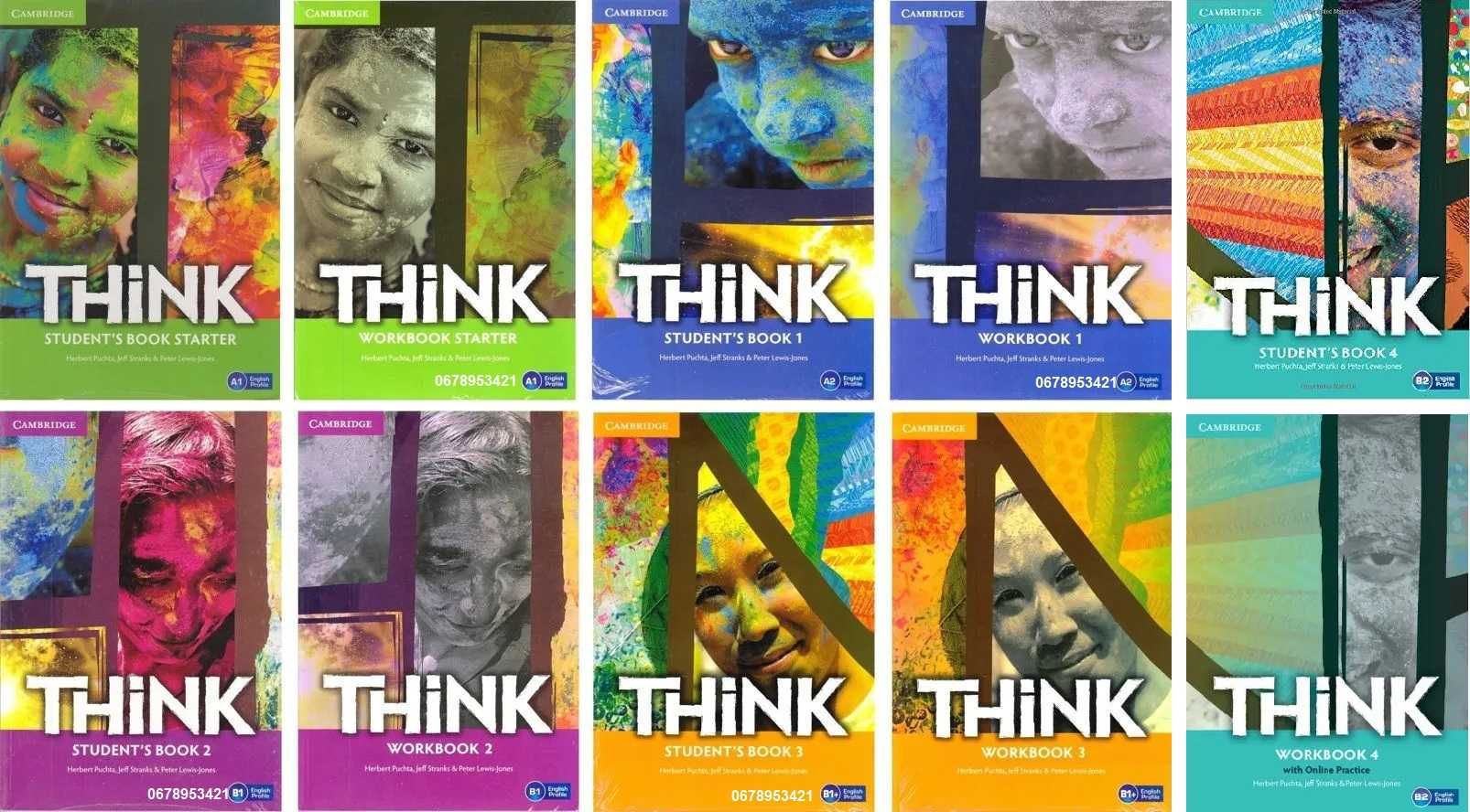 Cambridge Think 1, 2, 3, 4, Starter Students Book + Workbook