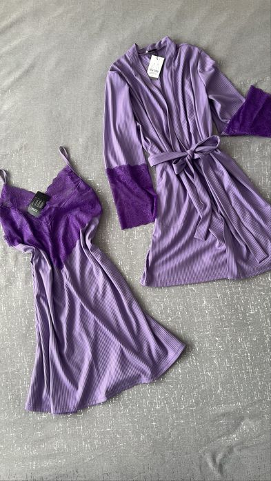 Комплект нічна сорочка та халат