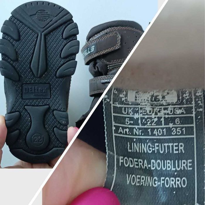 Якісні дитячі термо чобітки, чоботи, ботики DEITex (Німеччина) 22 р.