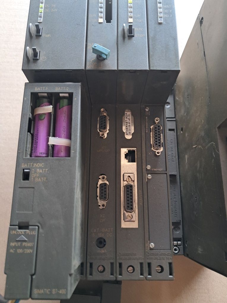 Siemens simatic S7-400 cpu416-2 6ES7416-2XK02-0AB0 zestaw cały Rack