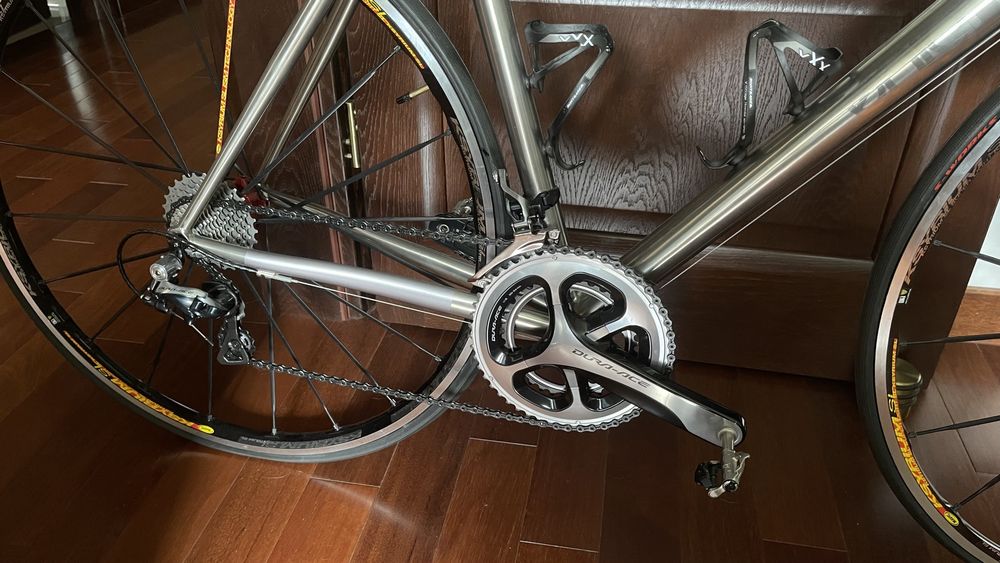 Tytanowa Enigma Shimano Dura-Ace, Elite, Mavic Ksyrium, 56cm