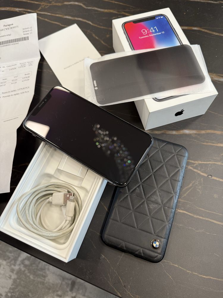 Iphone X komplet igla full set pudelko sprawny