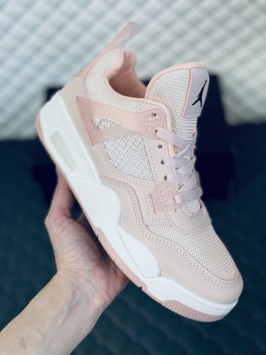 Nike Air Retro Jordan 4 pink кроссовки женские розовые Найк Джордан 4