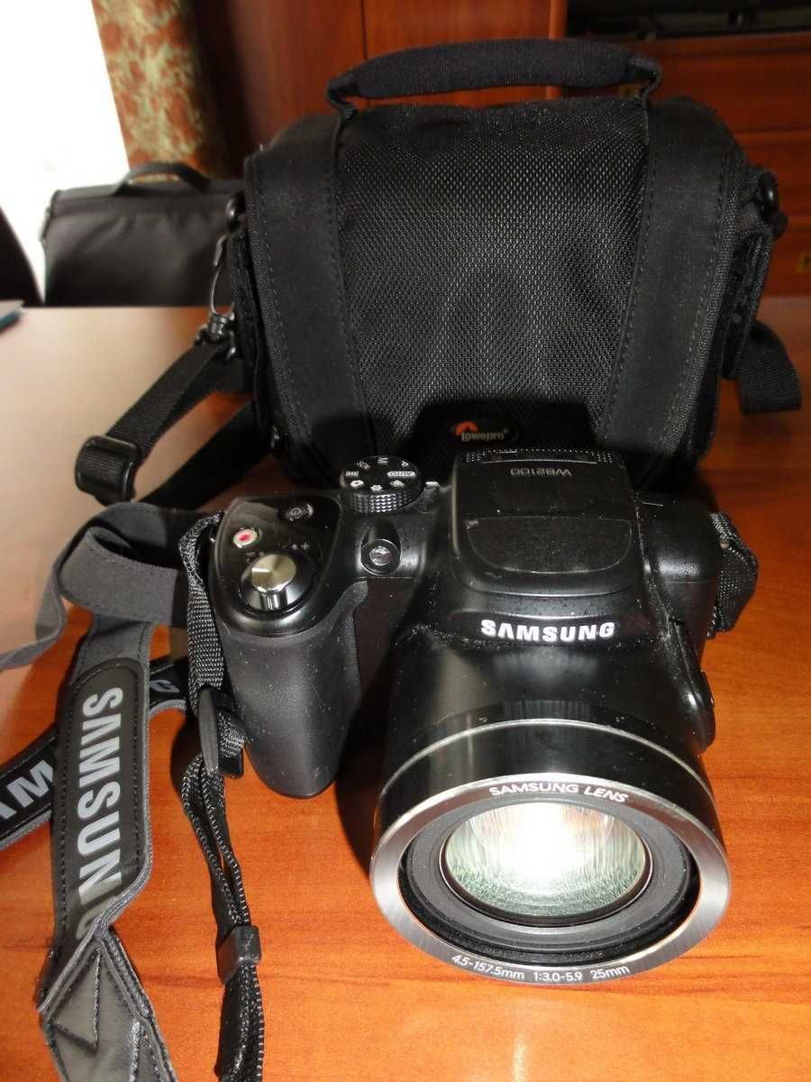 Samsung WB2100 - 35x zoom optyczny, pokrowiec + dwa akumulatory