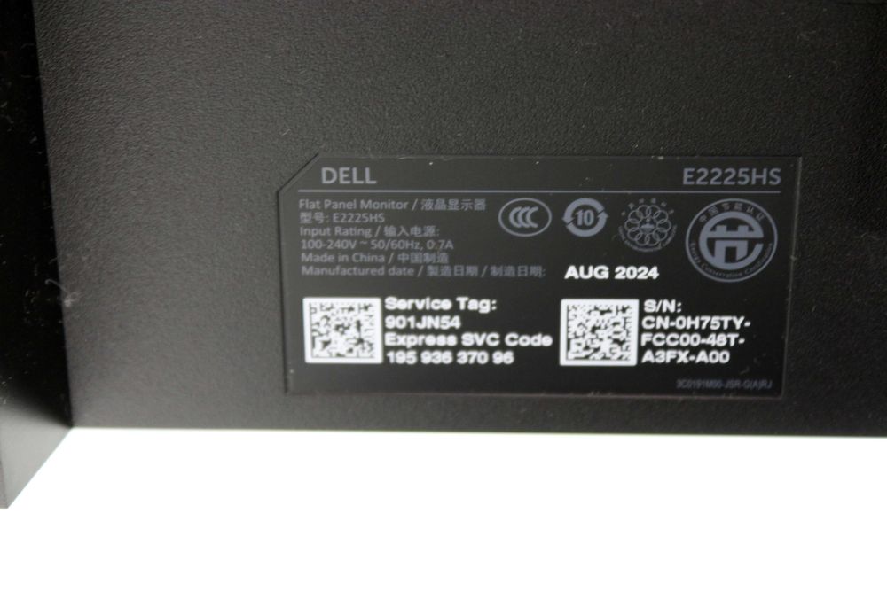 Monitor DELL E2225HS 21,4" 1920 X 1080 PX VA