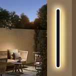 Nowa MIKERU zewnętrzna metalowa lampa ścienna LED, 80 cm, 36W