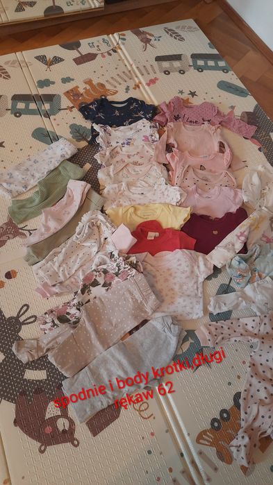 Paczkę ciuchów dla dziewczynki 56/62