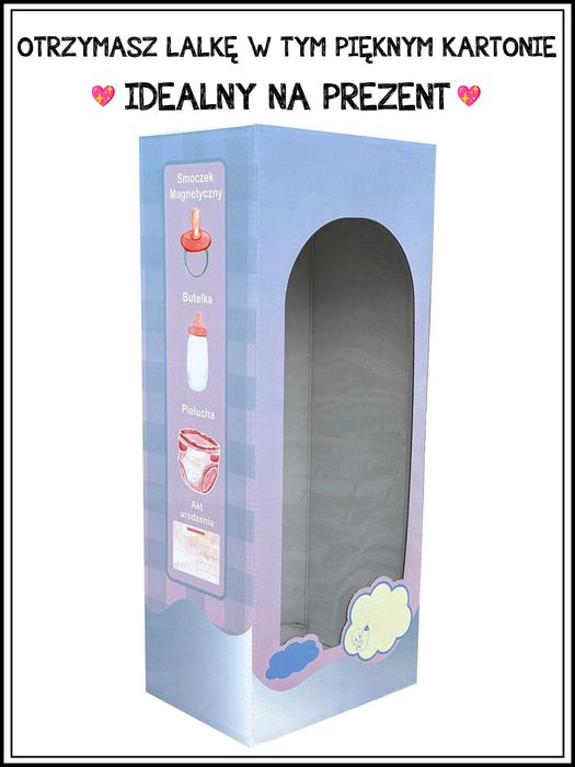 HIT ! Cudowne Dzieciątko Odrodzona Laleczka Typ Reborn Jak Prawdziwa