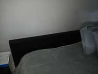 Cama casal preta