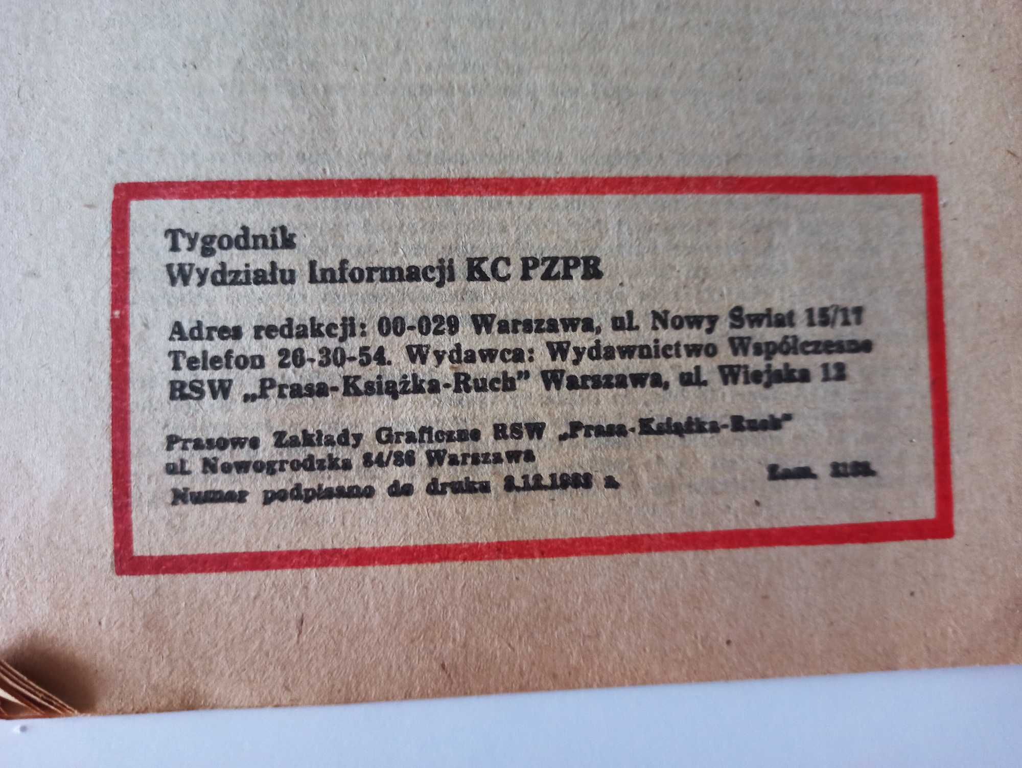 Stare gazety NSZZ Solidarność KC PZPR 4 sztuki 1981