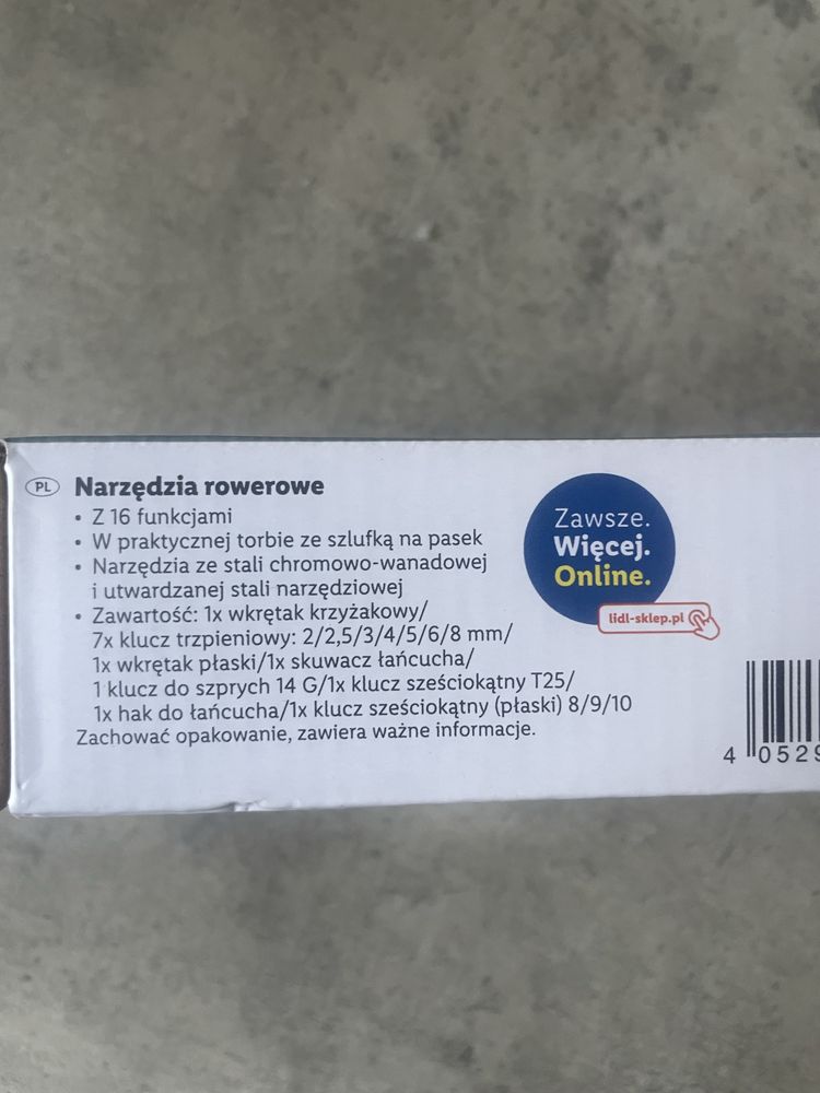 Klucze rowerowe zestaw naprawczy -nowy