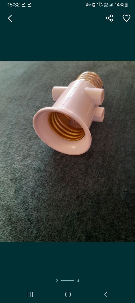 Oprawka piwniczna E27 adapter do piwnicy