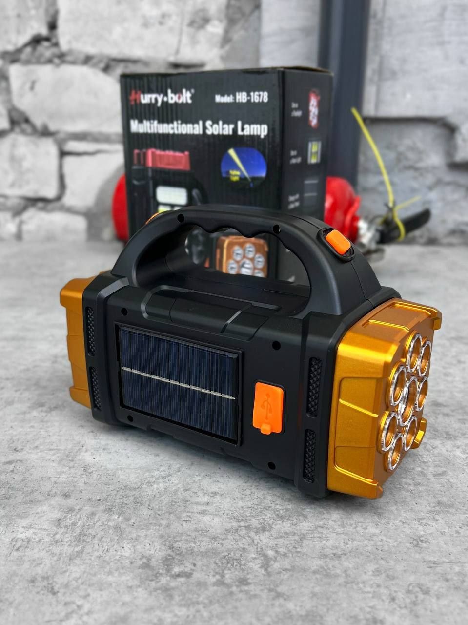 Ліхтар ручний Solar Hurry Bolt HB-1678