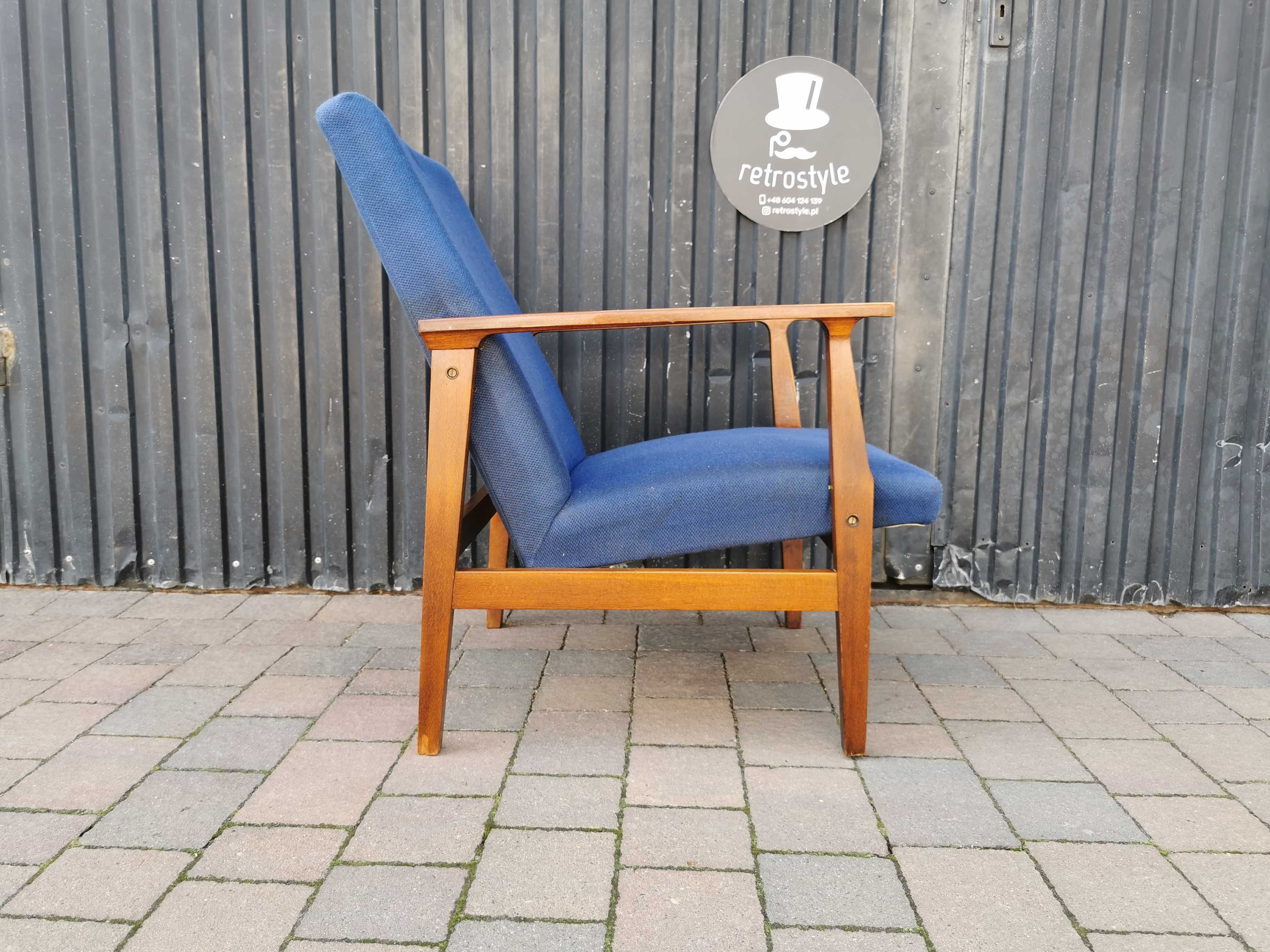 Fotel BW-14 typ. 0/300-19/9, PRL design '70, Vintage, RETRO
