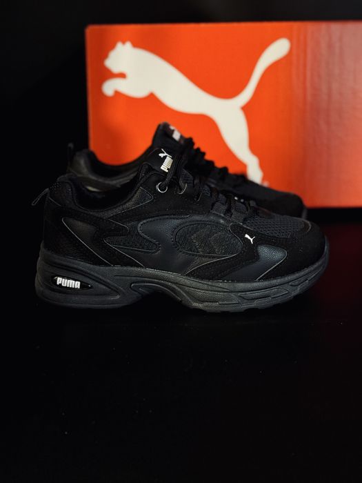 Puma Кроссовки женские черные осенние / кросівки жіночі чорні Пума