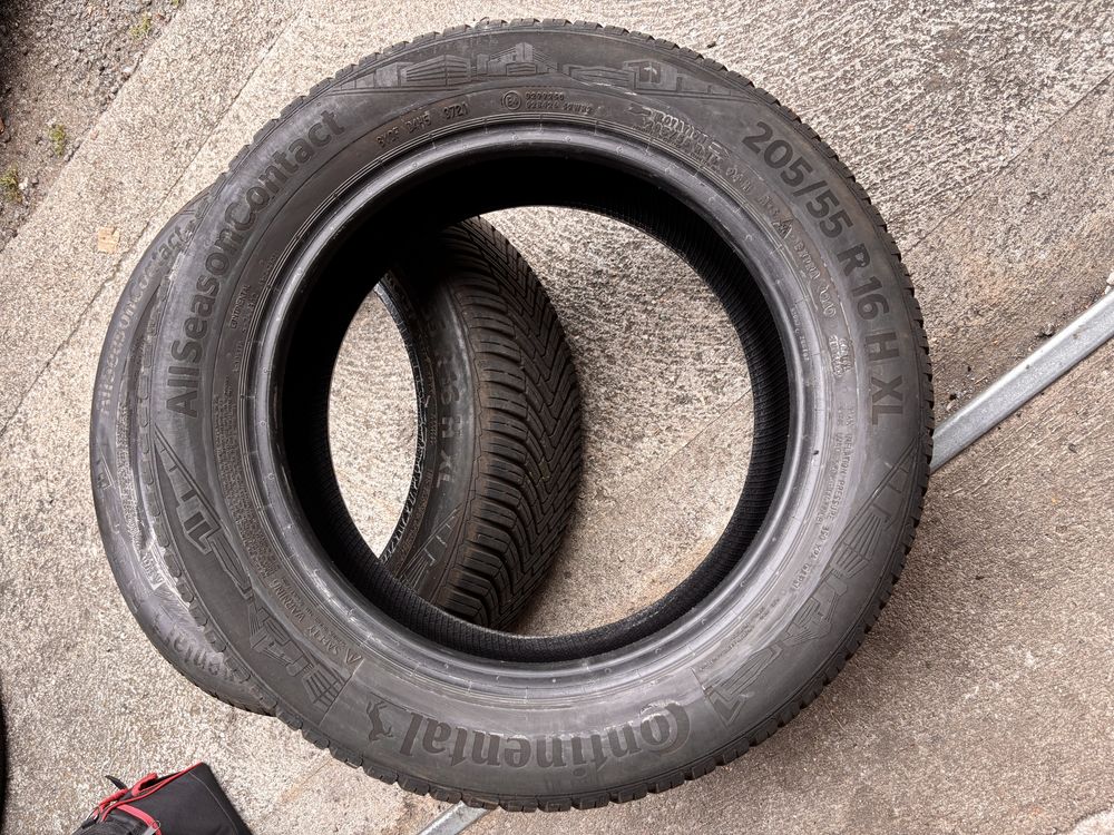 205/55/16 Continental 6,2 mm 2021r Para Opony wielosezonowe Cena za 2