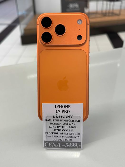 Iphone 17 Pro 256GB Bat 100% Topcase Vivo *Raty 0%