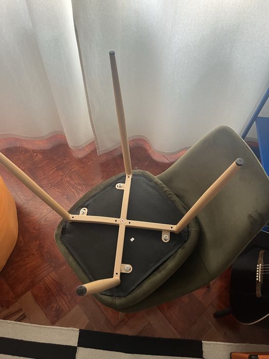 Cadeiras de jantar veludo