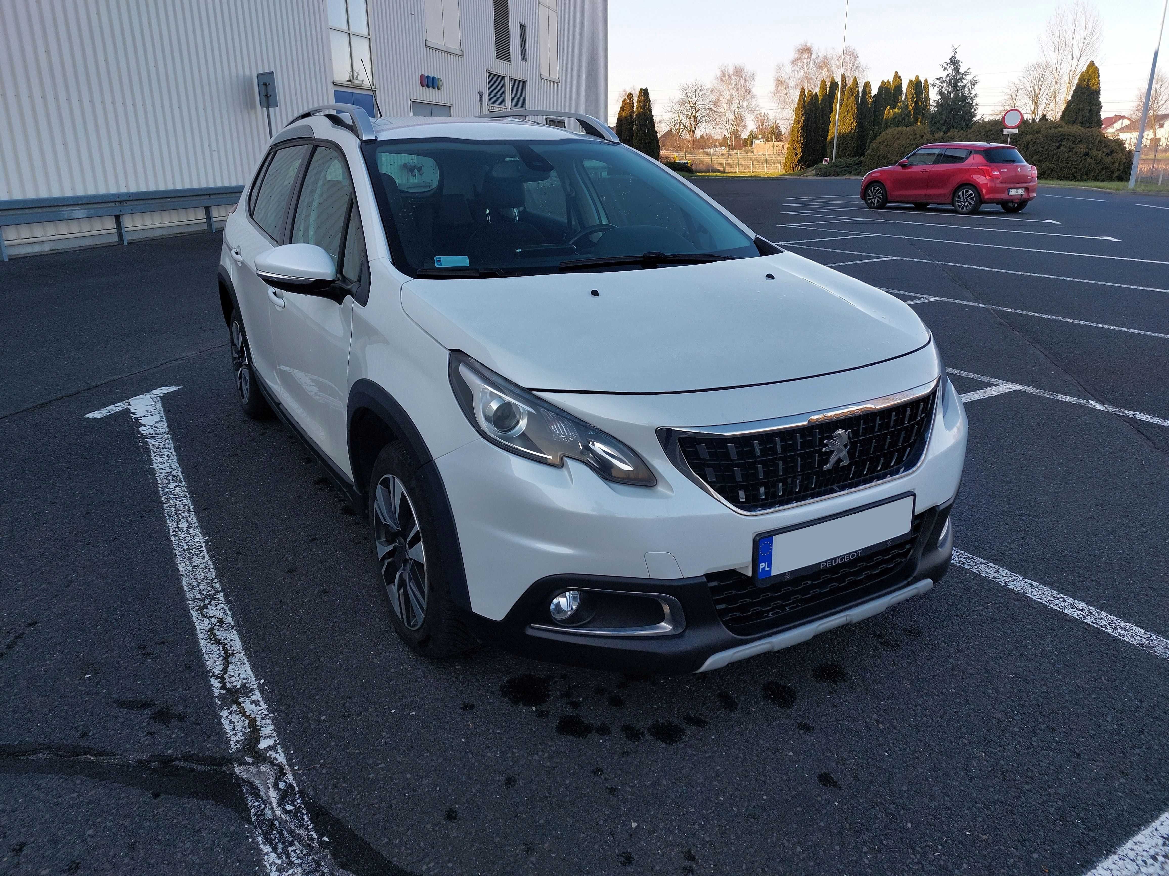 Piękny PEUGEOT 2008*LIFT*1.2b AUTOMAT kamera*NAVI*skóry*serwis*Łódź