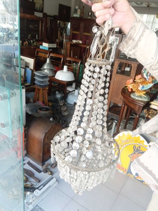 Plafonier e lustre antigos