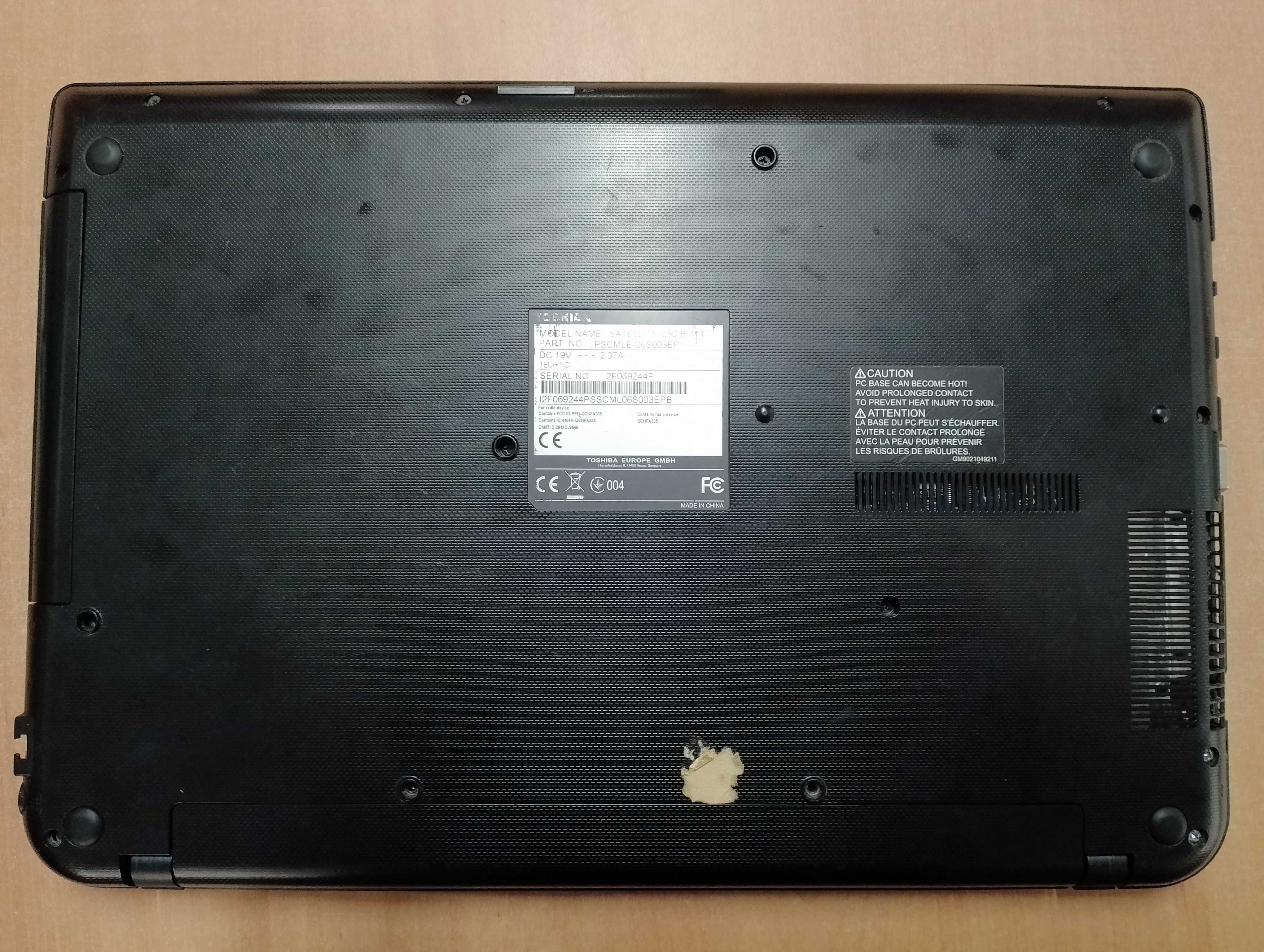Portátil Toshiba satellite c50-B-17T para peças