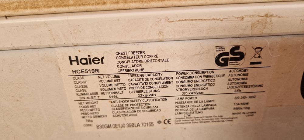 Zamrażarka Haier HCE519R