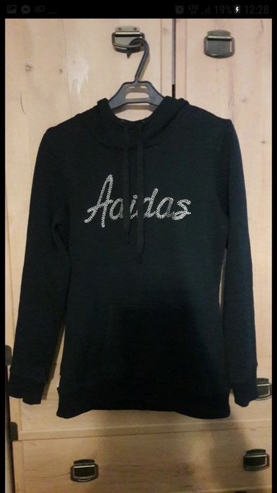 Bluza czarna s Adidas vintage